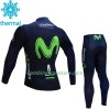 Combinaison Cycliste Hiver + Collant 2017 Movistar Team Enfant  N001